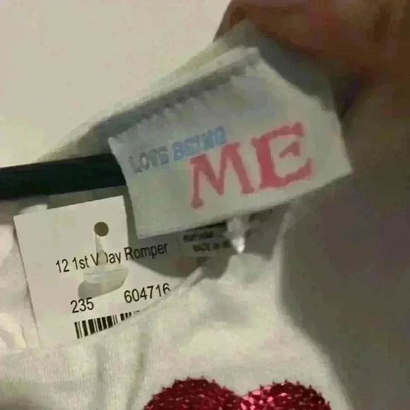 Love Being Me My First Valentine’s Day Outfit size 6 months ♥️ button detail NWT - Picture 8 of 10